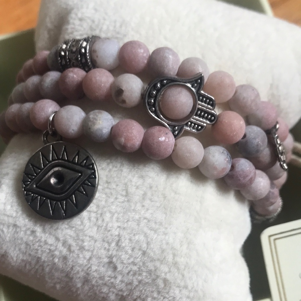 Agate protection & courage Arm candy bracelet set -crystal-metaphysical